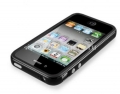 Бампер для iPhone 4 и 4S SGP Neo Hybrid 2S Vivid, цвет черный (SGP08359)