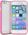 Пластиковый бампер для iPhone 6 Plus Puro Bumper Case, цвет Pink (IPC655BUMPERPNK)