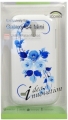 Пластиковый чехол-накладка для Samsung Galaxy S4Mini (i9190) iCover Vintage Rose, цвет white/blue (GS4M-HP/W-VR/BL)