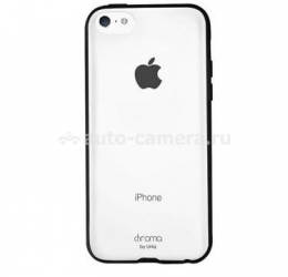 Бампер для iPhone 5C Uniq Chroma, цвет black (IP5CHYB-CRMBLK)